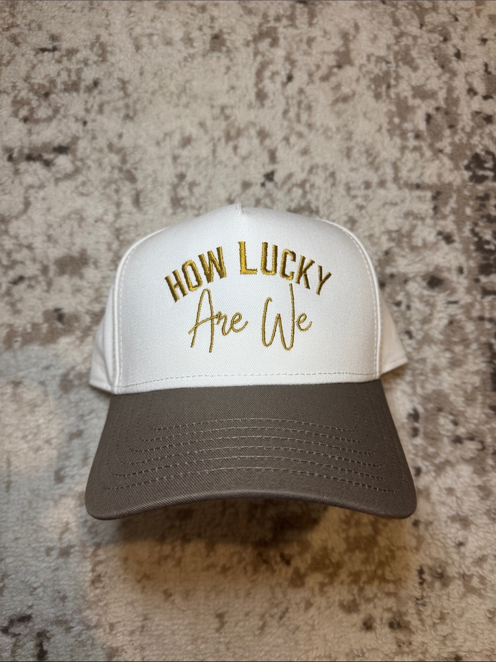 Zach Bryan Hat “How Lucky Are We" Embroidered Trucker Cap
